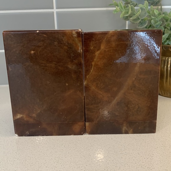 Vintage Alabaster Golf Ball Bookends - Picture 5 of 12